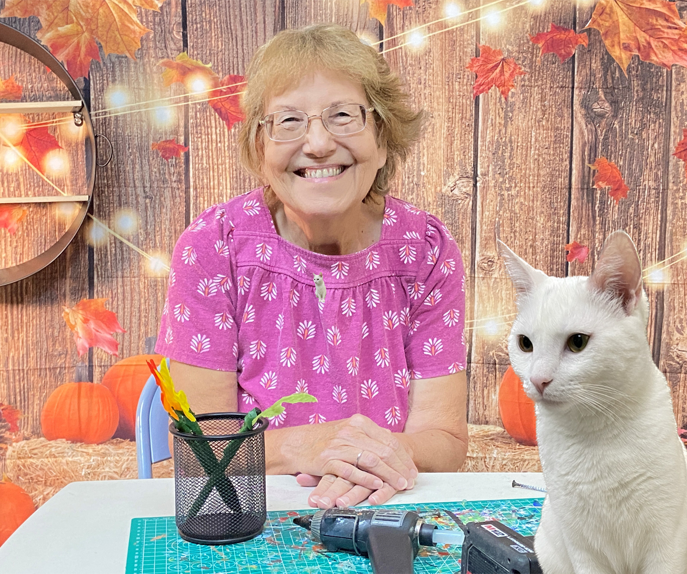 Crafting with Joan and Lucy
